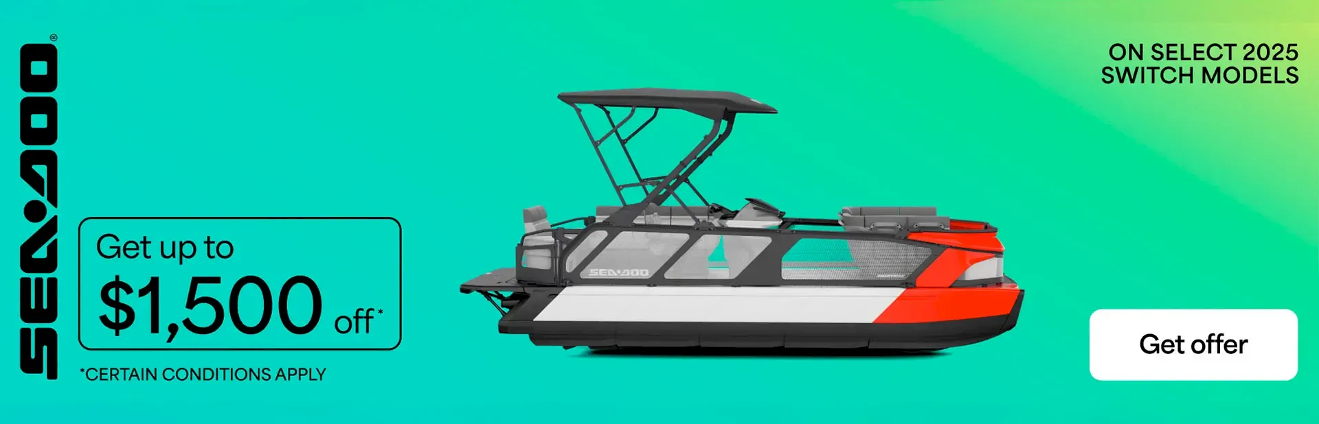 You are currently viewing Rebates up to $1,500 on select 2025 Sea-Doo Switch models