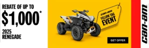 Read more about the article Save up to $1 000 rebate on select 2025 Renegade models