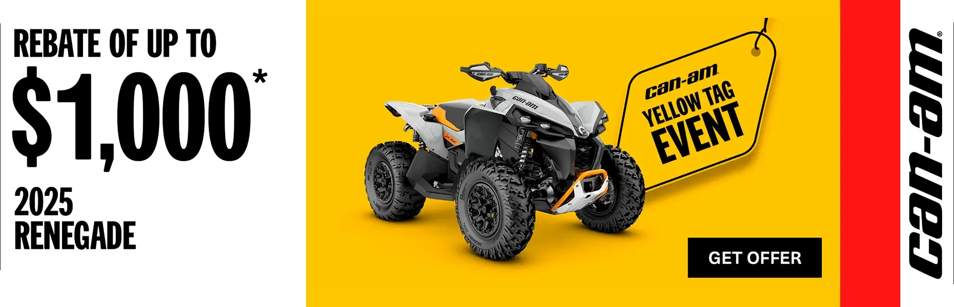 You are currently viewing Save up to $1 000 rebate on select 2025 Renegade models
