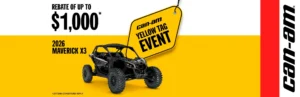 Read more about the article Rebate of up to $1,000 on select 2026 Maverick X3 models