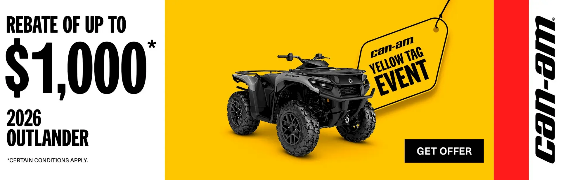 You are currently viewing Save up to $1,000 on select 2026 Outlander models