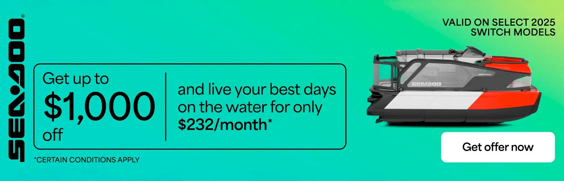 You are currently viewing Rebates up to 1,000 off and pay only 232$/month on select 2025 Switch models