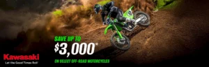 Read more about the article SAVE UP TO $3,000 ON SELECT OFF-ROAD MOTORCYCLES