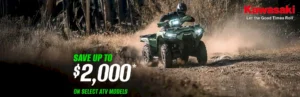 Read more about the article SAVE UP TO $2,000* ON SELECT ATV MODELS