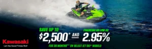 Read more about the article SAVE UP TO $2,500* AND FINANCING AS LOW AS 2.95% FOR 36 MONTHS** ON SELECT JET SKI MODELS