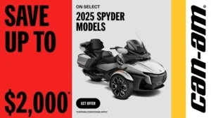 Read more about the article Can-Am – Save up to $2,000 on 2025 Spyder models