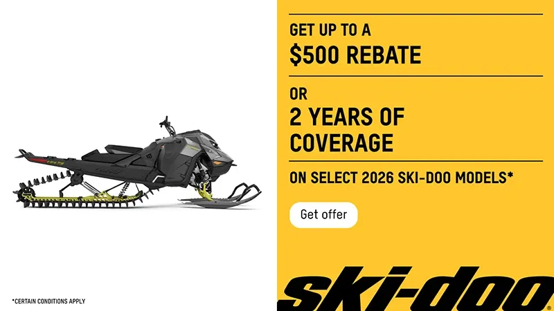 You are currently viewing Ski-Doo – Get up to $500 or 2 years of coverage on select 2026 Ski-Doo models