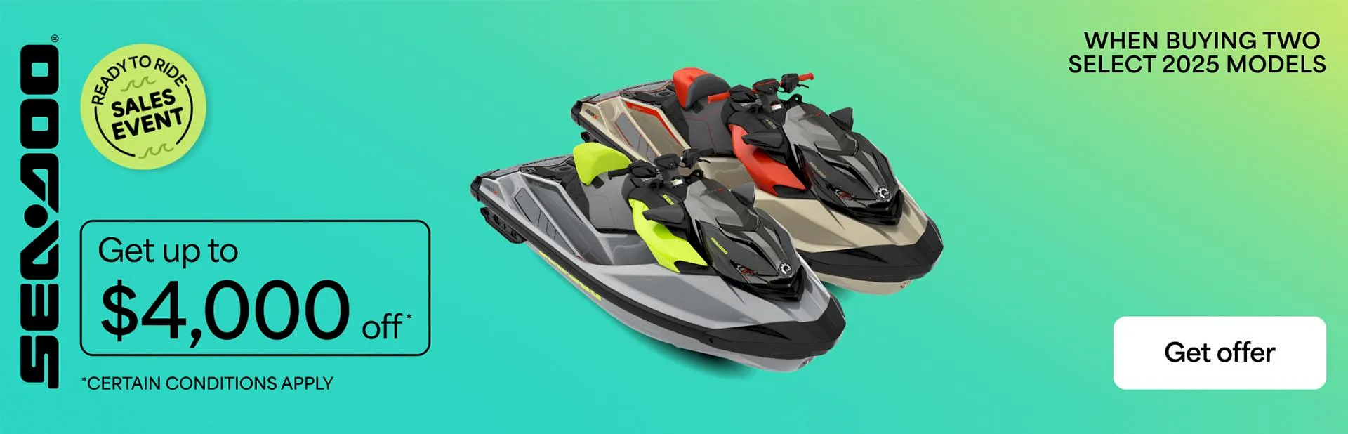 You are currently viewing Get up to $4,000 off when buying two select 2025 PWC models